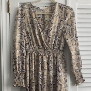 Lulu’s Midi Snake Dress